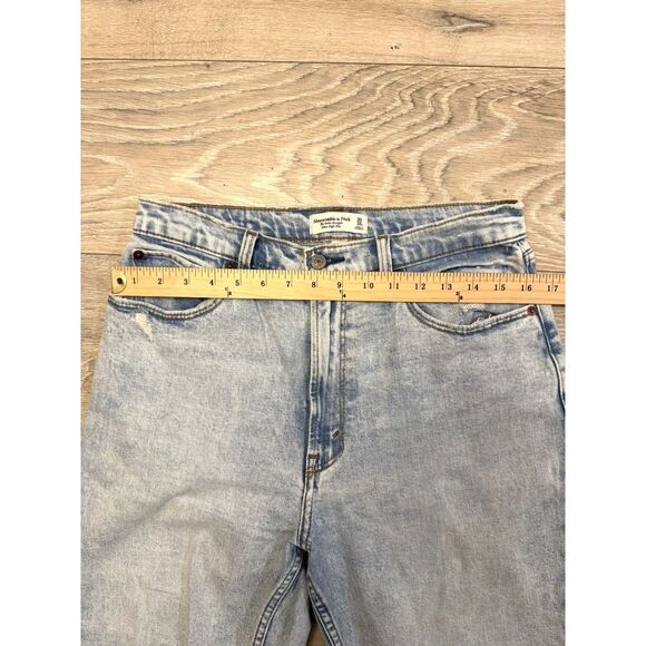 Abercrombie & Fitch Curve Love Jeans 30/10 s Ankle Straight - Picture 6 of 7